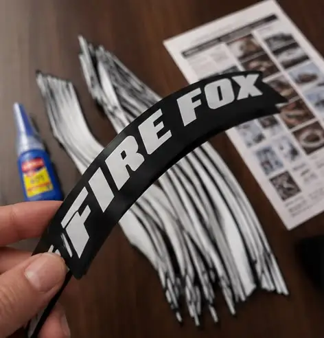 Fire Fox Tyre Sticker Fire Fox Tyre Sticker