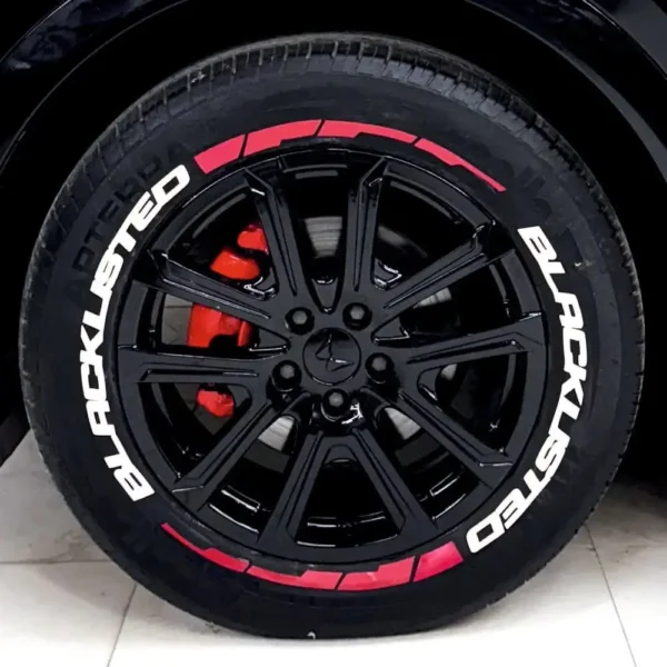 Black Listed tyre Sticker