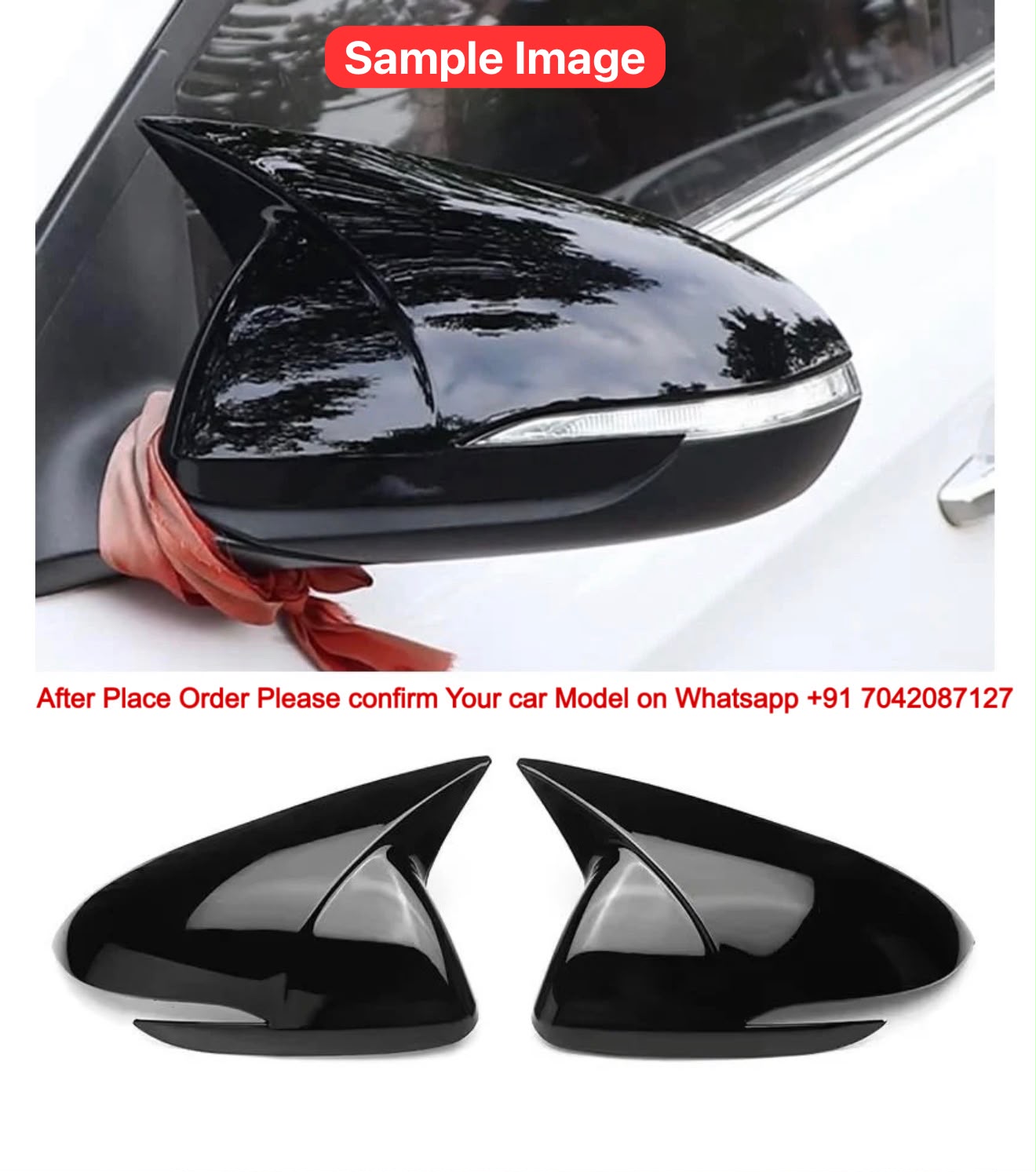 Suzuki Batman Style Mirror Cover with Indicator