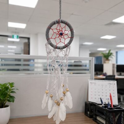 Evil Eye Dream Catcher Car Hanging Ornament Pendant for Car Dashboard & Rear View Mirror Pack of 1