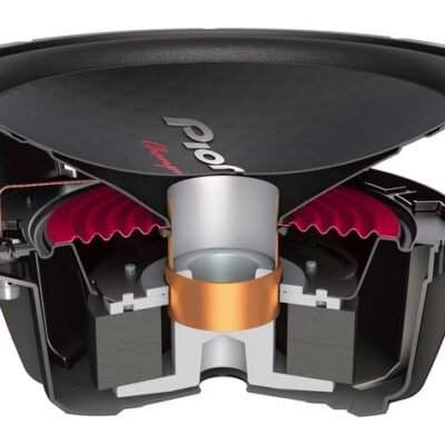 Pioneer TS-W1212D4 Champion Series 12-Inch Subwoofer Maximum Dual 4 ohm Power Subwoofer 1600W Nominal Power 500W