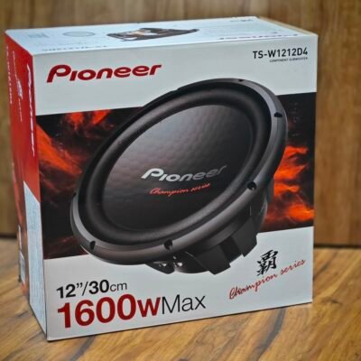 Pioneer TS-W1212D4 Champion Series 12-Inch Subwoofer Maximum Dual 4 ohm Power Subwoofer 1600W Nominal Power 500W