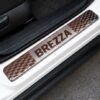 Brezza Car Door Steel Welcome Sill Plate