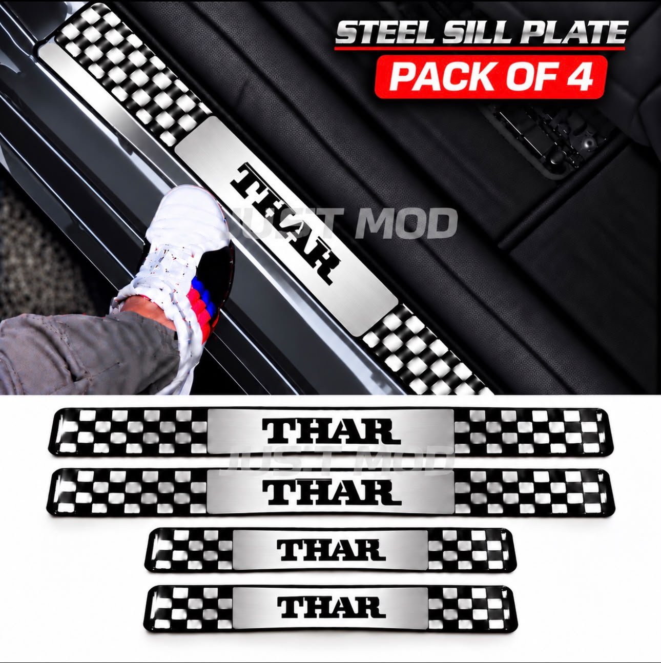 Thar Car Door Steel Welcome Sill Plate