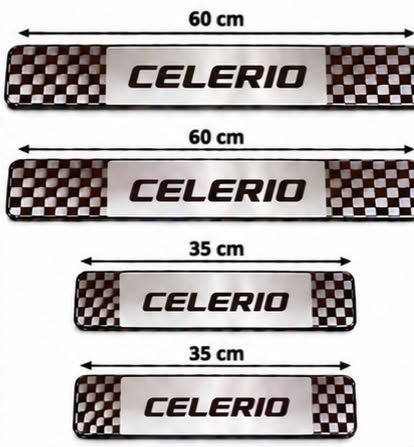 Celerio Car Door Steel Welcome Sill Plate