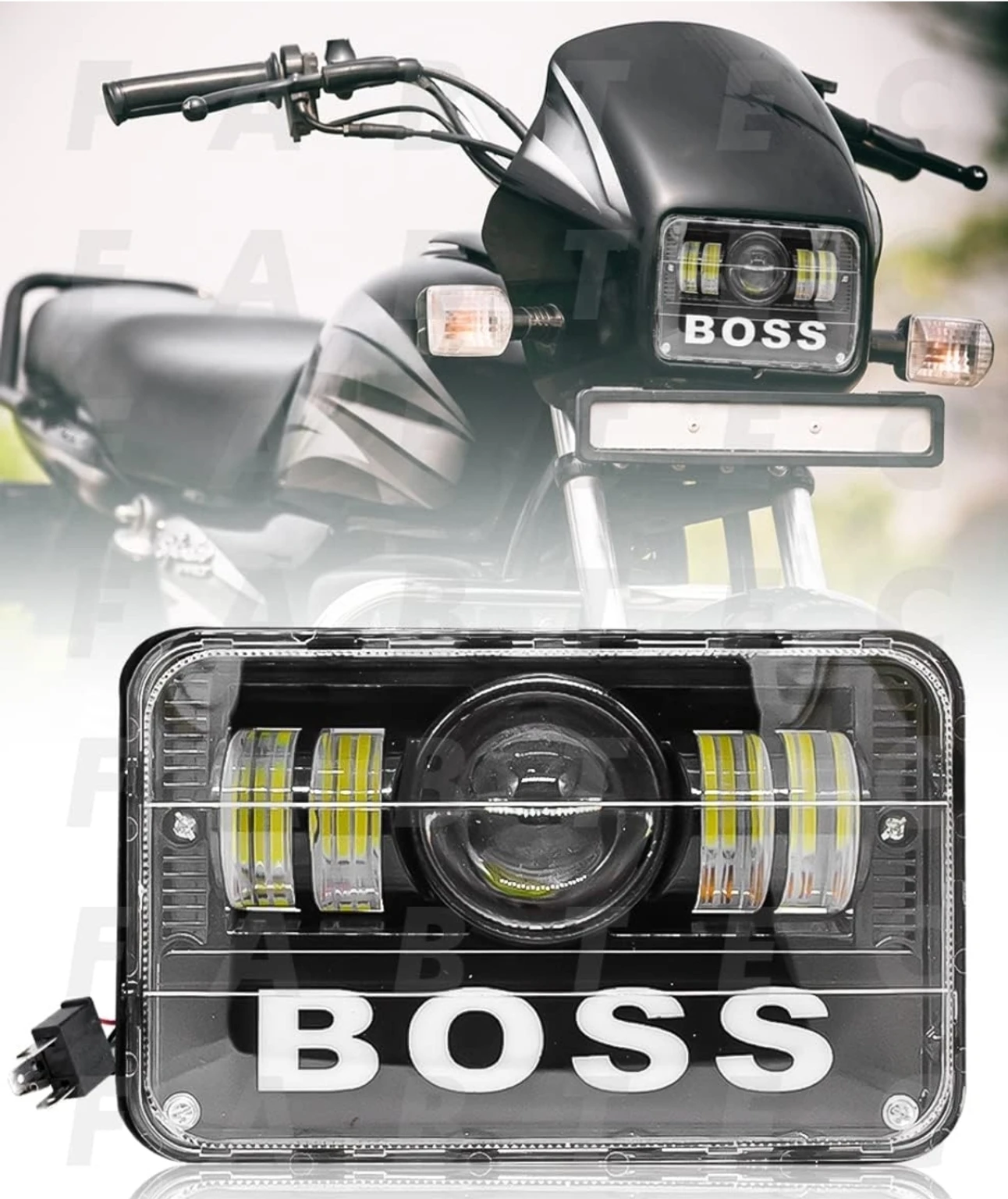 Splendor Bike Boss Logo LED Headlight