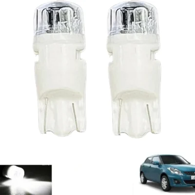 JUST MOD T10 White LED Parking Bulb 5W 12V | Waterproof Universal Car & Bike Light – Pack of 2
