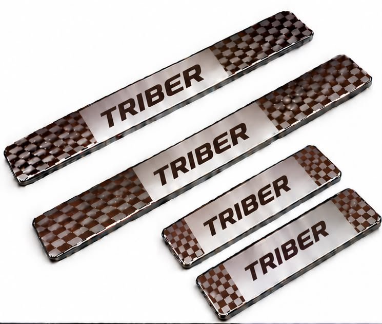 Triber Car Door Steel Welcome Sill Plate