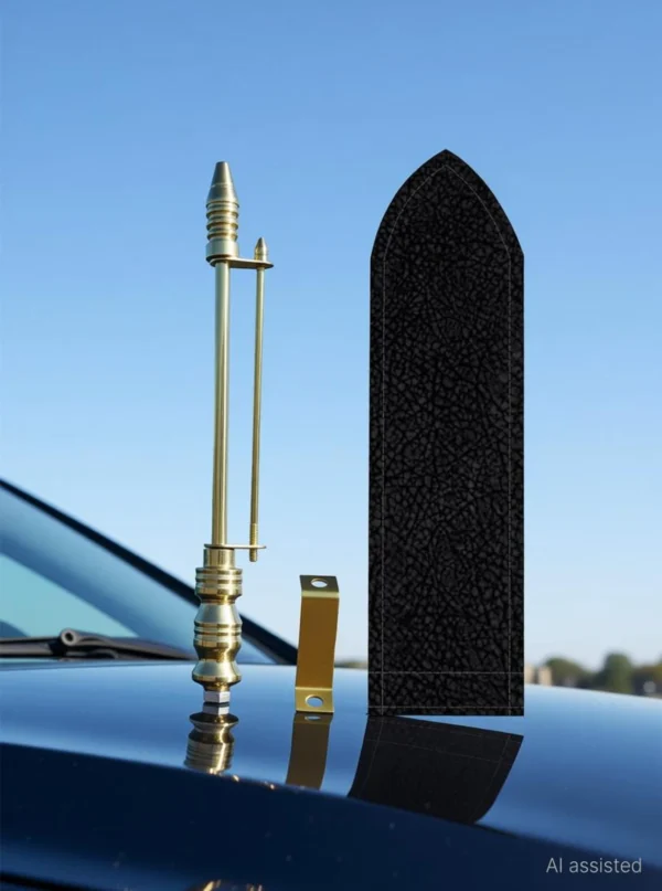 Car Bonnet Flag Rod