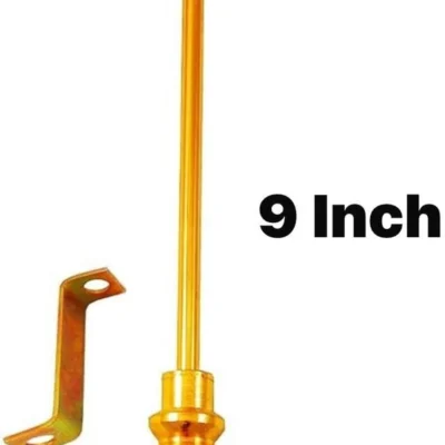 Universal Car Bonnet Flag Rod with Black Leather Cover | Single Rod with Bracket | 26.7 cm Pack of 1