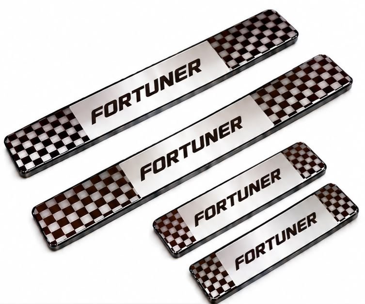 Fortuner Car Door Steel Welcome Sill Plate