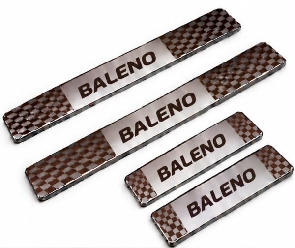 Baleno Car Door Steel Welcome Sill Plate