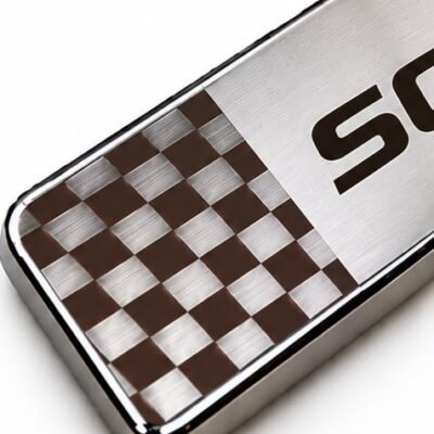 Sonet Car Door Steel Welcome Sill Plate | Compatible with All Models | Glossy Chrome Finish Pack of 4