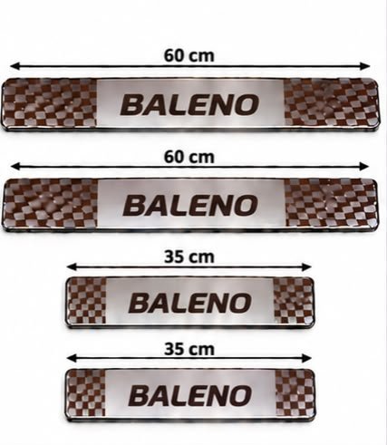 Baleno Car Door Steel Welcome Sill Plate