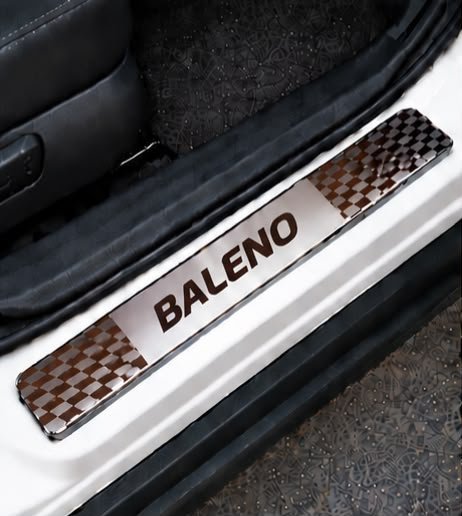 Baleno Car Door Steel Welcome Sill Plate