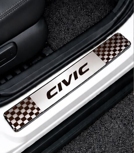 Civic Car Door Steel Welcome Sill Plate