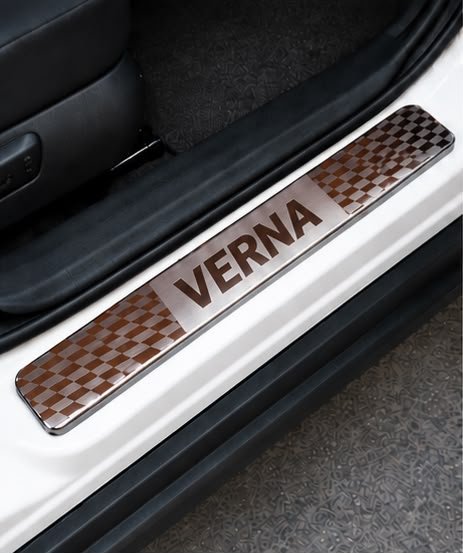 Verna Car Door Steel Welcome Sill Plate
