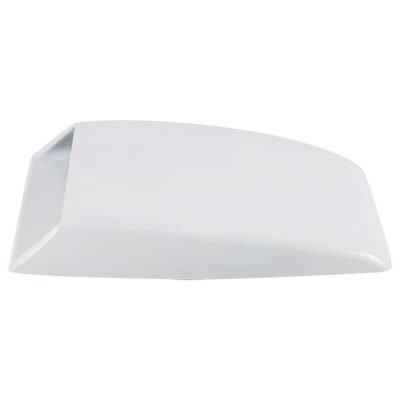Universal Car Bonnet Vent Scoop Cover White| Decorative Air Flow Intake Scoop Hood Vent Sticker Pack of 1