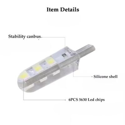 JUST MOD Multicolour LED Parking Bulb with Wireless Remote 5W 12V | Waterproof Universal Car & Bike Light – Pack of 2