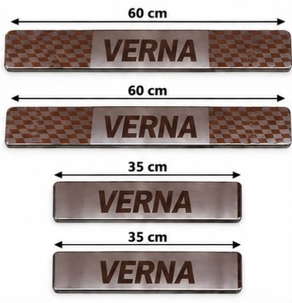 Verna Car Door Steel Welcome Sill Plate
