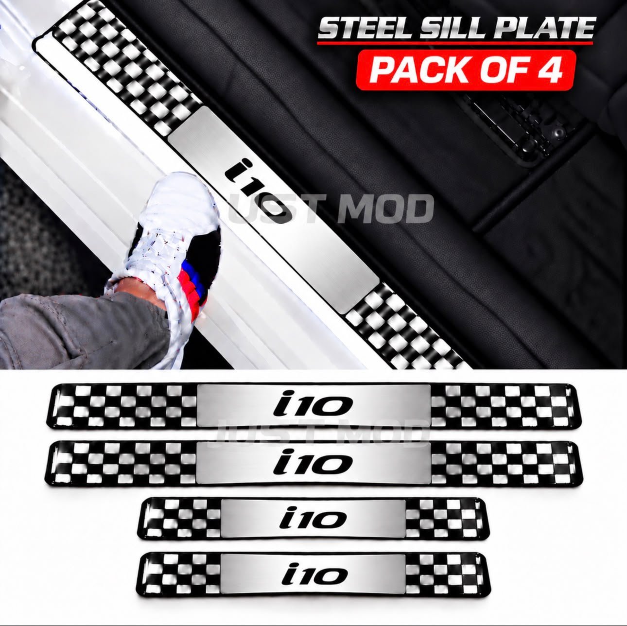 i10 Car Door Steel Welcome Sill Plate