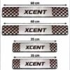 Xcent Car Door Steel Welcome Sill Plate