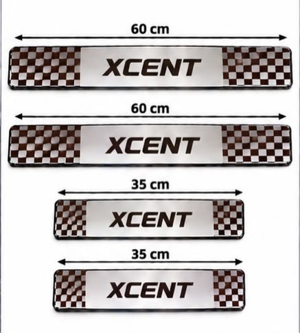 Xcent Car Door Steel Welcome Sill Plate