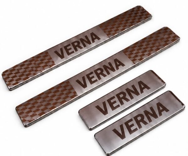 Verna Car Door Steel Welcome Sill Plate