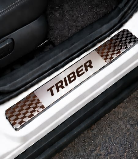 Triber Car Door Steel Welcome Sill Plate