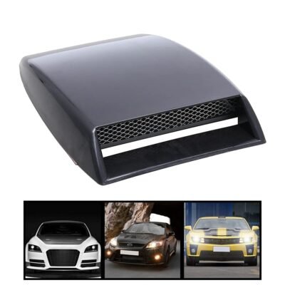 Universal Car Bonnet Vent Scoop Cover Black | Decorative Air Flow Intake Scoop Hood Vent Sticker Pack of 1