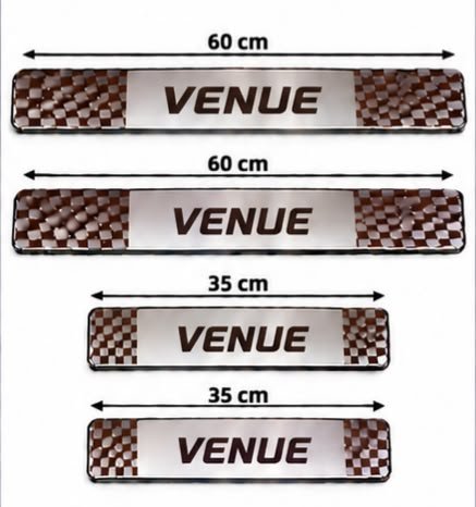 Venue Car Door Steel Welcome Sill Plate