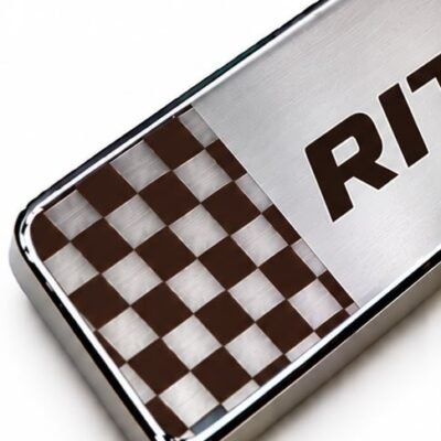 Ritz Car Door Steel Welcome Sill Plate | Compatible with All Models | Glossy Chrome Finish Pack of 4