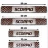 Scorpio Car Door Steel Welcome Sill Plate