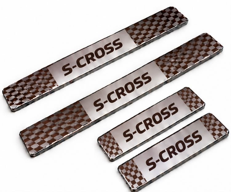 Scross Car Door Steel Welcome Sill Plate
