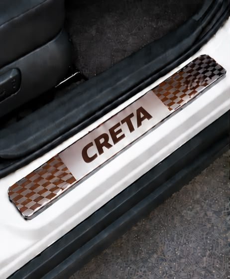 Creta Car Door Steel Welcome Sill Plate