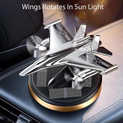 Solar Fighter Jet Car Dashboard Air Freshener & Perfume – Multicolour Pack of 1
