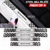 Safari Sport Car Door Steel Welcome Sill Plate