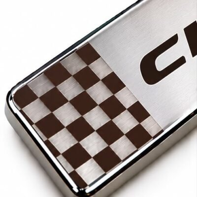 Creta Car Door Steel Welcome Sill Plate | Compatible with All Models | Glossy Chrome Finish Pack of 4