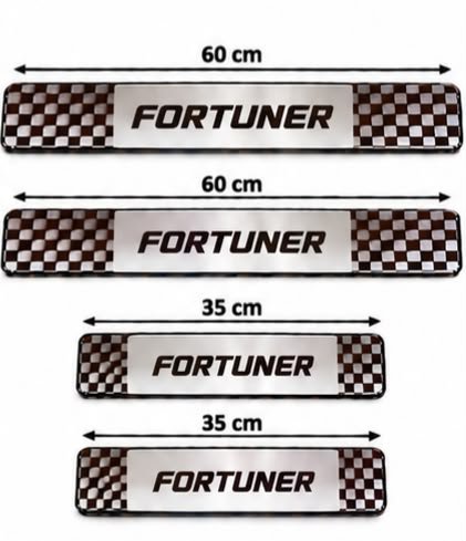 Fortuner Car Door Steel Welcome Sill Plate