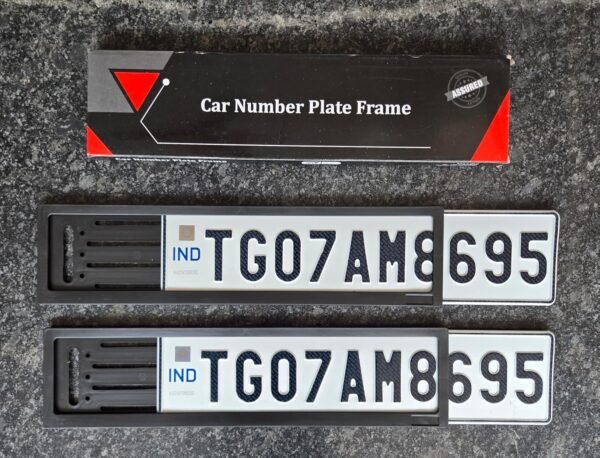 Car Number Plate Slider Frame