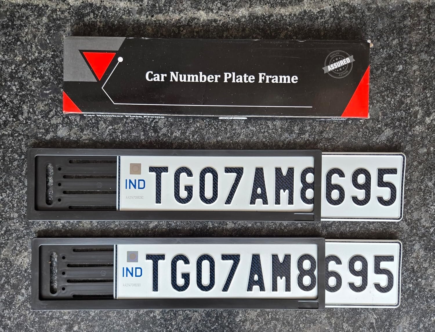 Car Number Plate Slider Frame