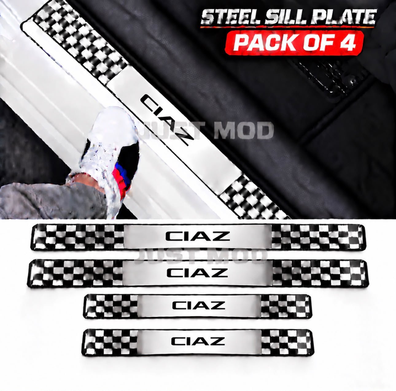 Ciaz Car Door Steel Welcome Sill Plate