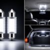 White Dome Car LED Light