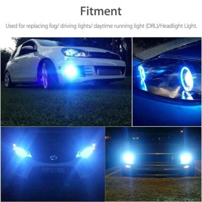 JUST MOD T10 Blue LED Parking Bulb 5W 12V | Waterproof Universal Car & Bike Light – Pack of 2