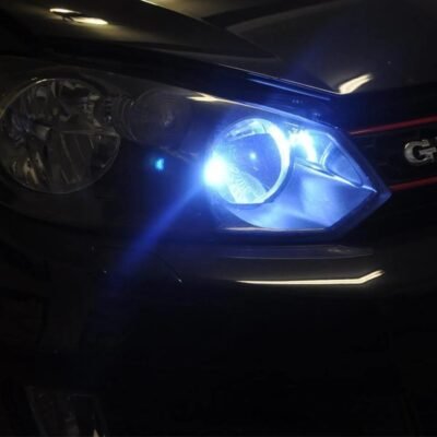 JUST MOD T10 Blue LED Parking Bulb 5W 12V | Waterproof Universal Car & Bike Light – Pack of 2