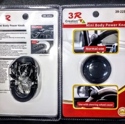 JUST MOD Car Steering Wheel Spinner Knob | 360° Rotating Steering Wheel Assist Handle | Anti-Slip Silicone Grip | Universal Fit for Cars, SUVs & Trucks Pack of 1