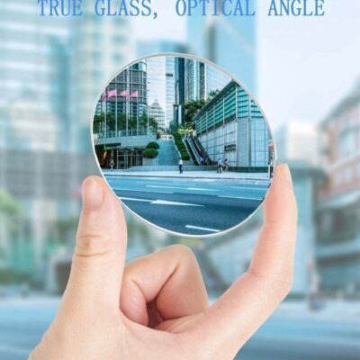 JUST MOD Blind Spot Mirror for Car | 360° Rotatable Round Convex Wide Angle Mirror | HD Waterproof Glass | Pack of 2