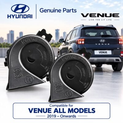 Infac Genuine Hyundai Venue OEM Car Horn (2019 to Onwards) High & Low Tone | Dual Tone Car Horn 1 Set