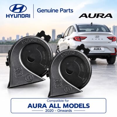 Infac Genuine Hyundai Aura OEM Car Horn (2020 to Onwards) High & Low Tone | Dual Tone Car Horn 1 Set