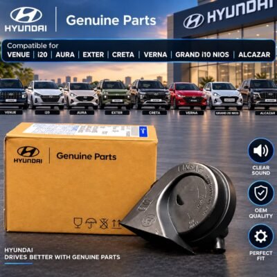 Infac Genuine Hyundai Aura OEM Car Horn (2020 to Onwards) High & Low Tone | Dual Tone Car Horn 1 Set